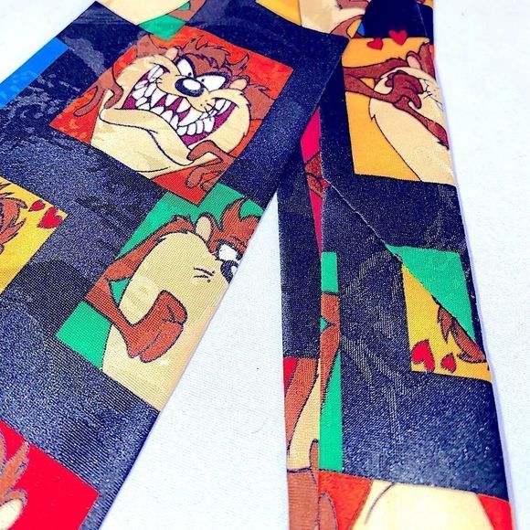 Looney Tunes Tasmanian Devil Neck Tie - Picture 2 of 9